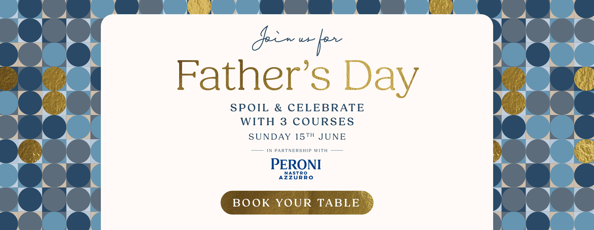 Father’s Day menu Broadway